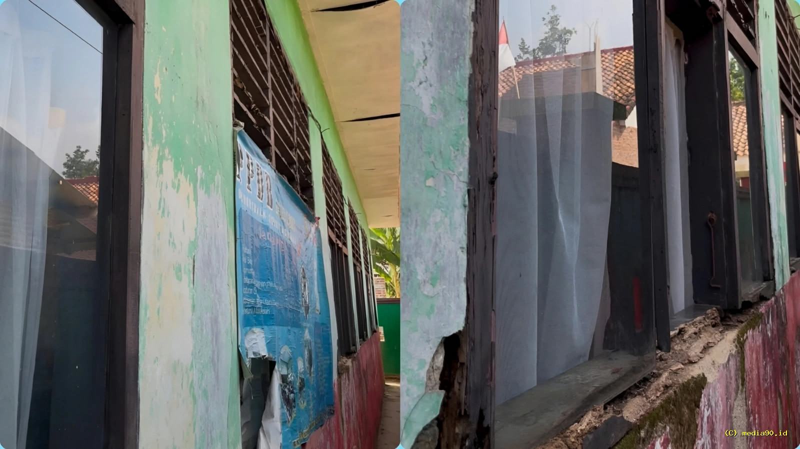 Kondisi SD di Bandar Lampung Memprihatinkan Bangunan Sekolah Terancam Roboh