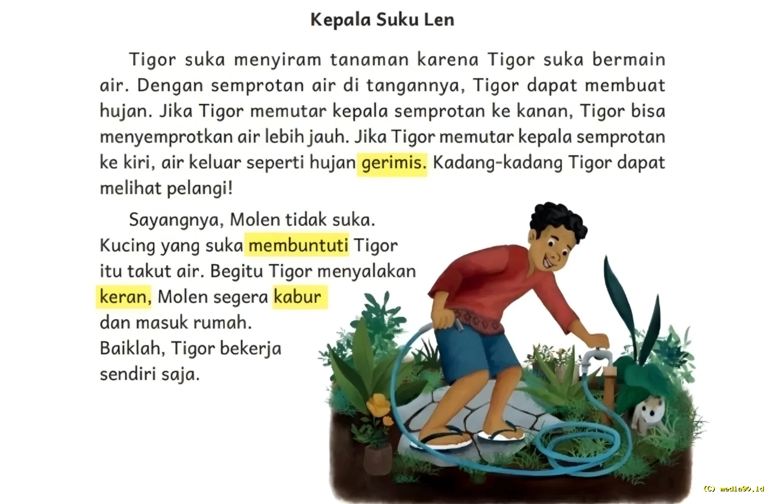 Kunci Jawaban Bahasa Indonesia Kelas 4 Halaman 30 31 Kurikulum Merdeka Menyimak Teks Kepala Suku Len