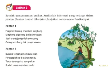 Kunci Jawaban Bahasa Indonesia Kelas 9 Halaman 60, Latihan 2 Mencari Informasi dalam Pantun 3 Kunci Jawaban Bahasa Indonesia Kelas 9 Halaman 60, Latihan 2 Mencari Informasi dalam Pantun