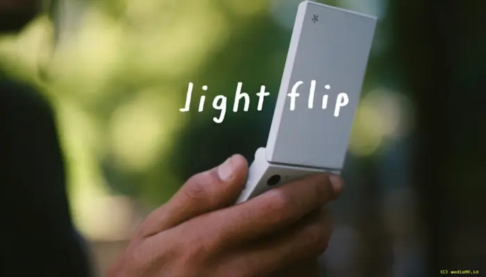 Light Flip Diperkenalkan, Ponsel Layar Lipat Bergaya Retro