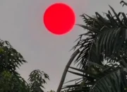 Matahari Tampak Tak Biasa di Palangka Raya, BMKG Jelaskan Penyebab Warna Merah
