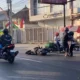 Motor Terjatuh di Jalan Godean Sleman Lalu Lintas Sempat Tersendat