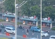 Pelari Kalcer Sudirman Jadi Sorotan, Nekat Menyeberang Jalur Cepat hingga Dikecam Netizen