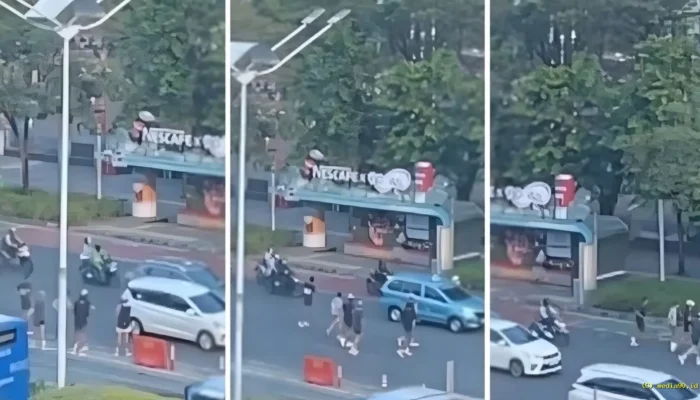 Viral! Pelari Kalcer Sudirman Nekat Seberang Jalur Cepat, Aksinya Tuai Kecaman