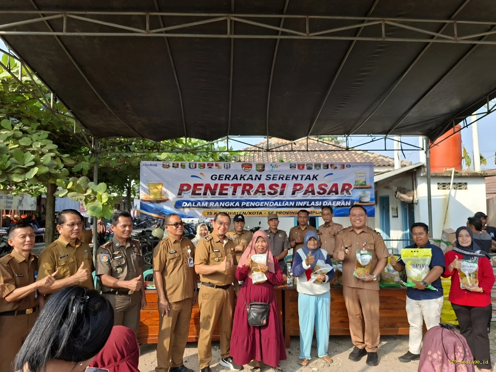 Pemkab Tubaba Turun ke Pasar Mulya Asri, Upaya Tekan Inflasi Digencarkan