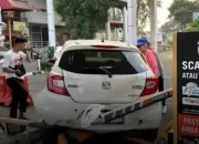 Pengemudi Diduga Mabuk Tabrak Portal Mall Paskal 23 Bandung Malah Tertidur di Dalam Mobil