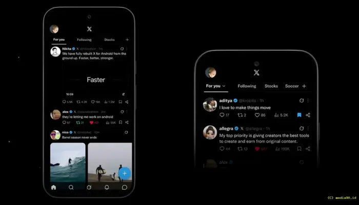 Aplikasi X untuk Android Dirombak Total, Kini Diklaim Lebih Cepat dan Stabil