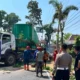 Pohon Tumbang Timpa Truk Kontainer di Jalan Rajawali Sukoharjo Evakuasi Berlangsung