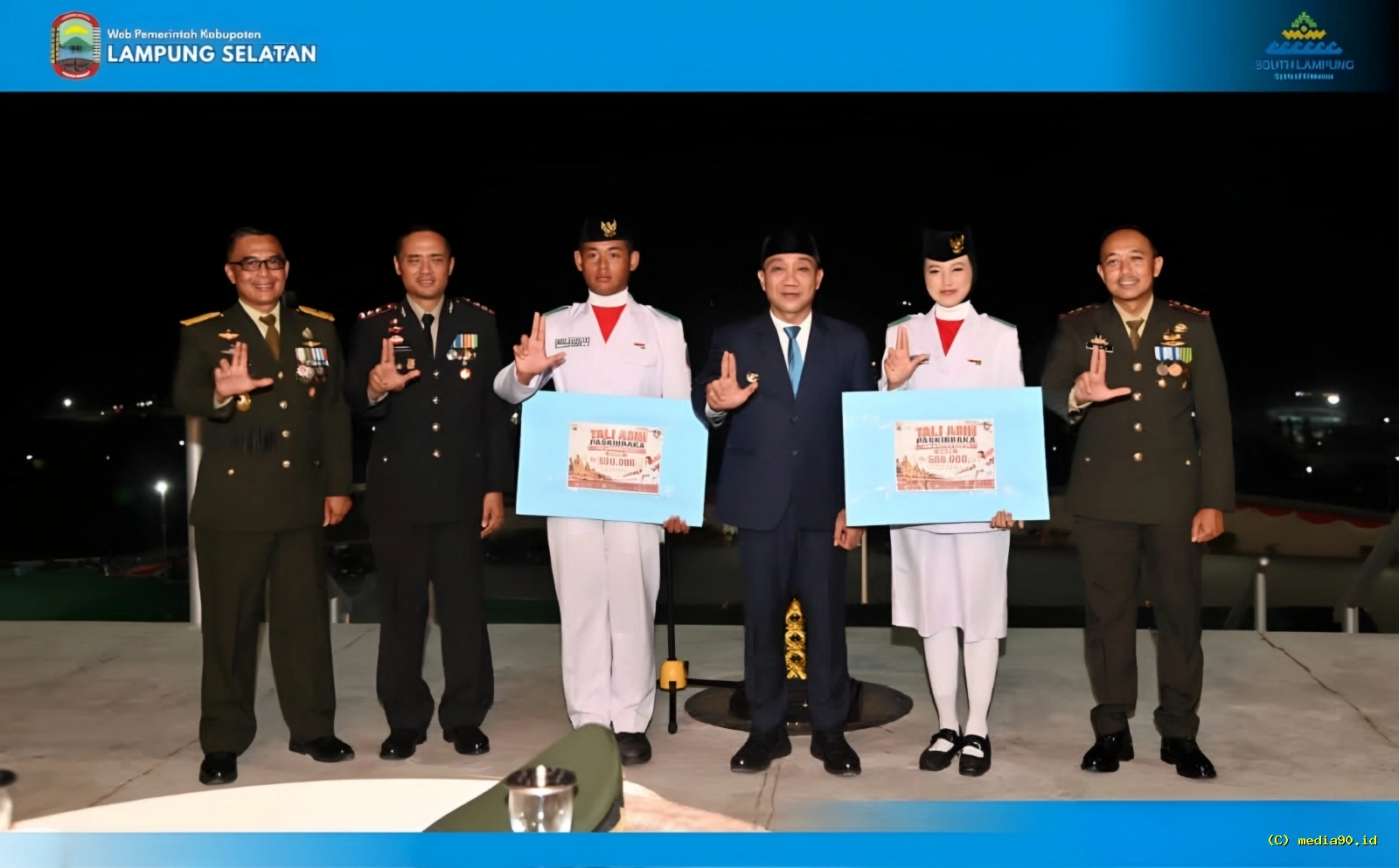 Sukses Jalankan Tugas HUT ke 81 RI 42 Paskibraka Lampung Selatan Dilepas Pemkab