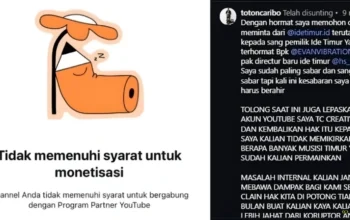 Toton Caribo Minta Ide Timur Kembalikan Kanal YouTube TC Creative Soroti Dugaan Pemotongan Royalti