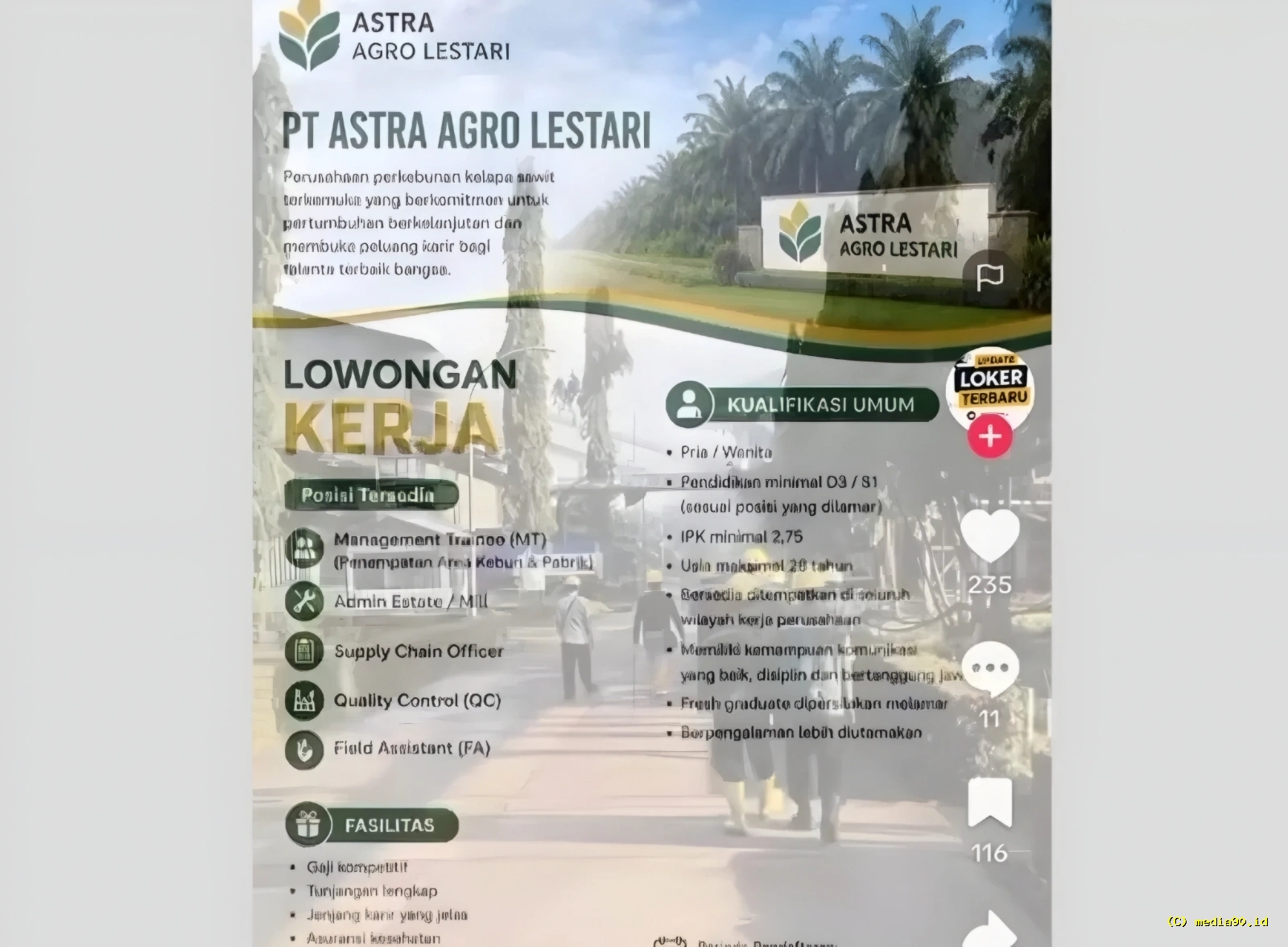 Waspada Hoaks Lowongan Kerja PT Astra Agro Lestari Beredar Ini Kanal Resminya