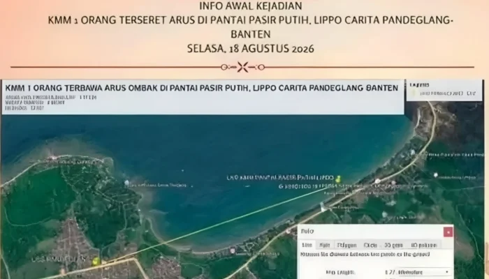 Wisatawan Tangerang Hilang Terseret Arus di Pantai Lippo Carita, Tim SAR Masih Mencari