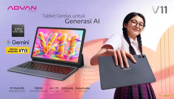 Advan V11 Resmi Dirilis, Andalkan Layar IPS 11 Inci dan Baterai 7.200 mAh