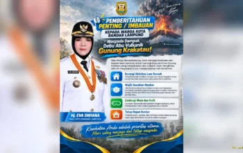 Debu Vulkanik Gunung Anak Krakatau Berpotensi Terbawa Angin Warga Bandar Lampung Diminta Waspada