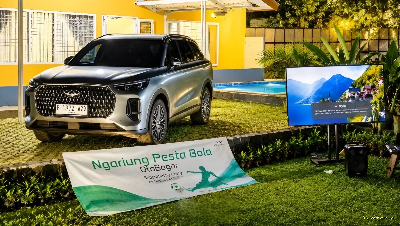 Fitur V2L Mobil Chery Bikin Nonton Pertandingan Bola di Luar Ruangan Makin Praktis