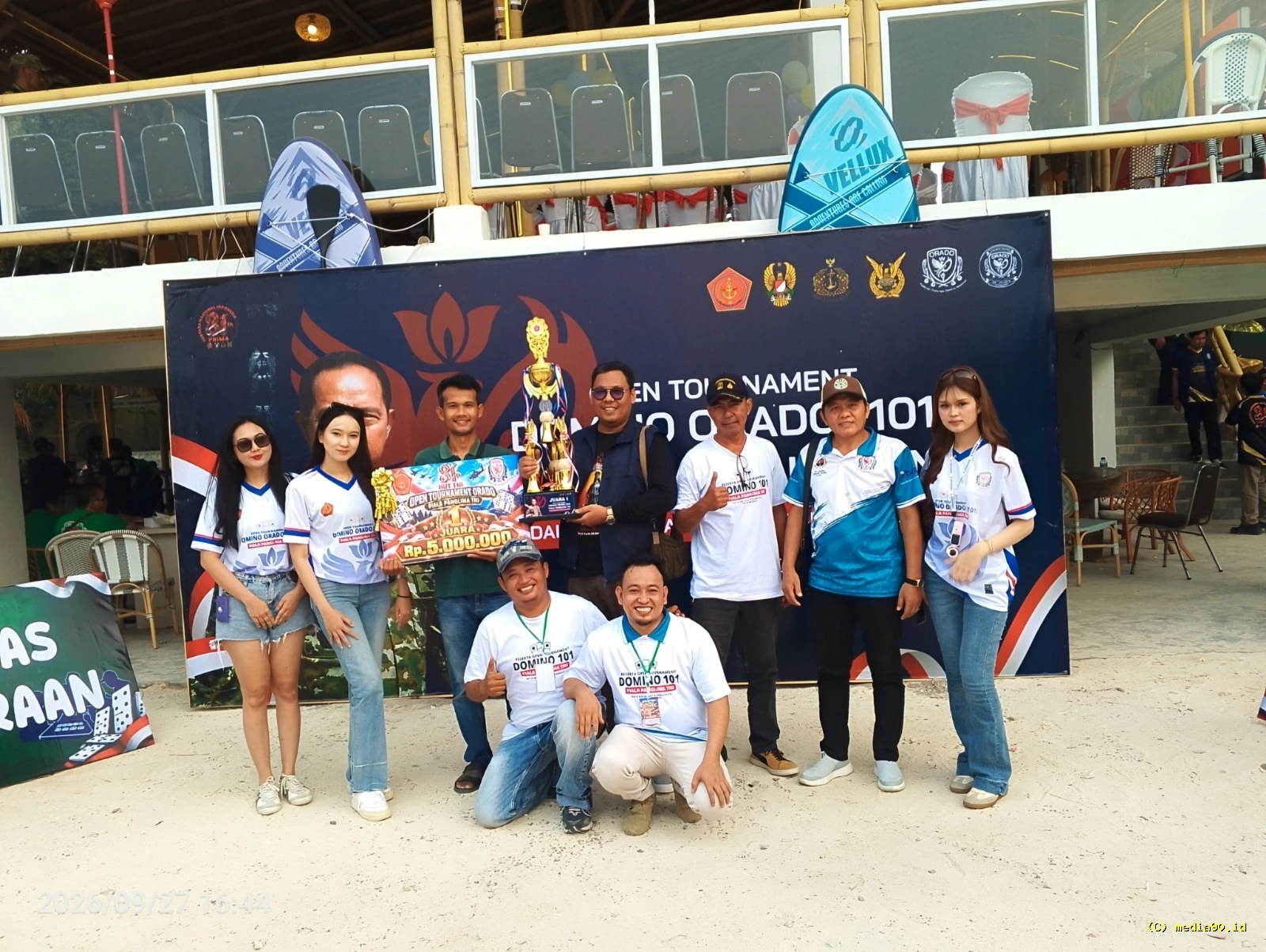 Panaskan Persiapan Porwanas, Atlet Domino PWI Lampung Raih Juara I Piala Panglima TNI