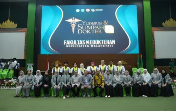 Pengukuhan Dokter Baru Periode 77, FK Universitas Malahayati Tekankan Profesionalisme