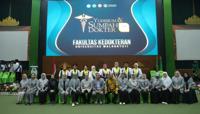 Fakultas Kedokteran Universitas Malahayati Kukuhkan Dokter Baru Periode ke-77