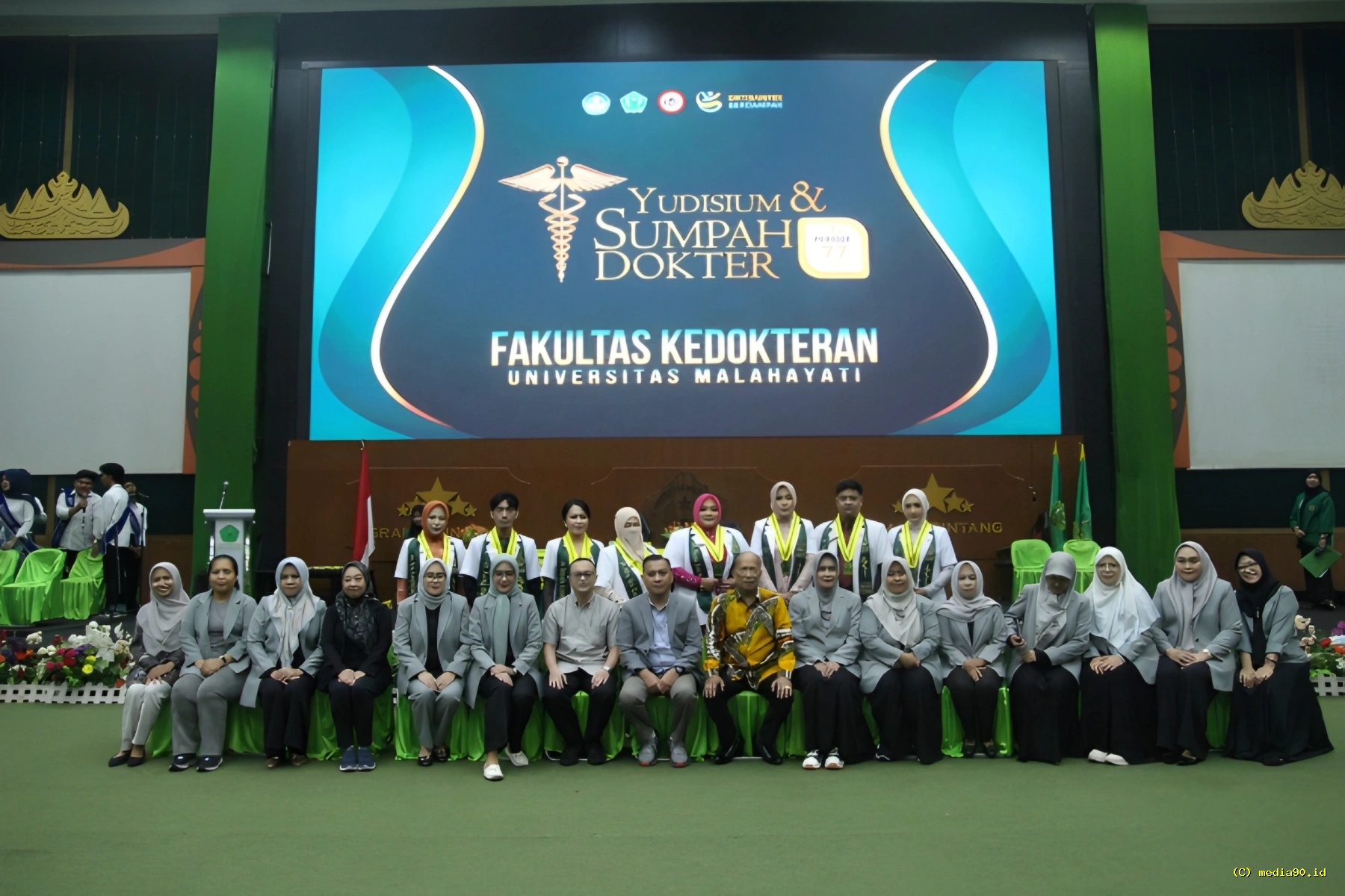 Pengukuhan Dokter Baru Periode 77, FK Universitas Malahayati Tekankan Profesionalisme