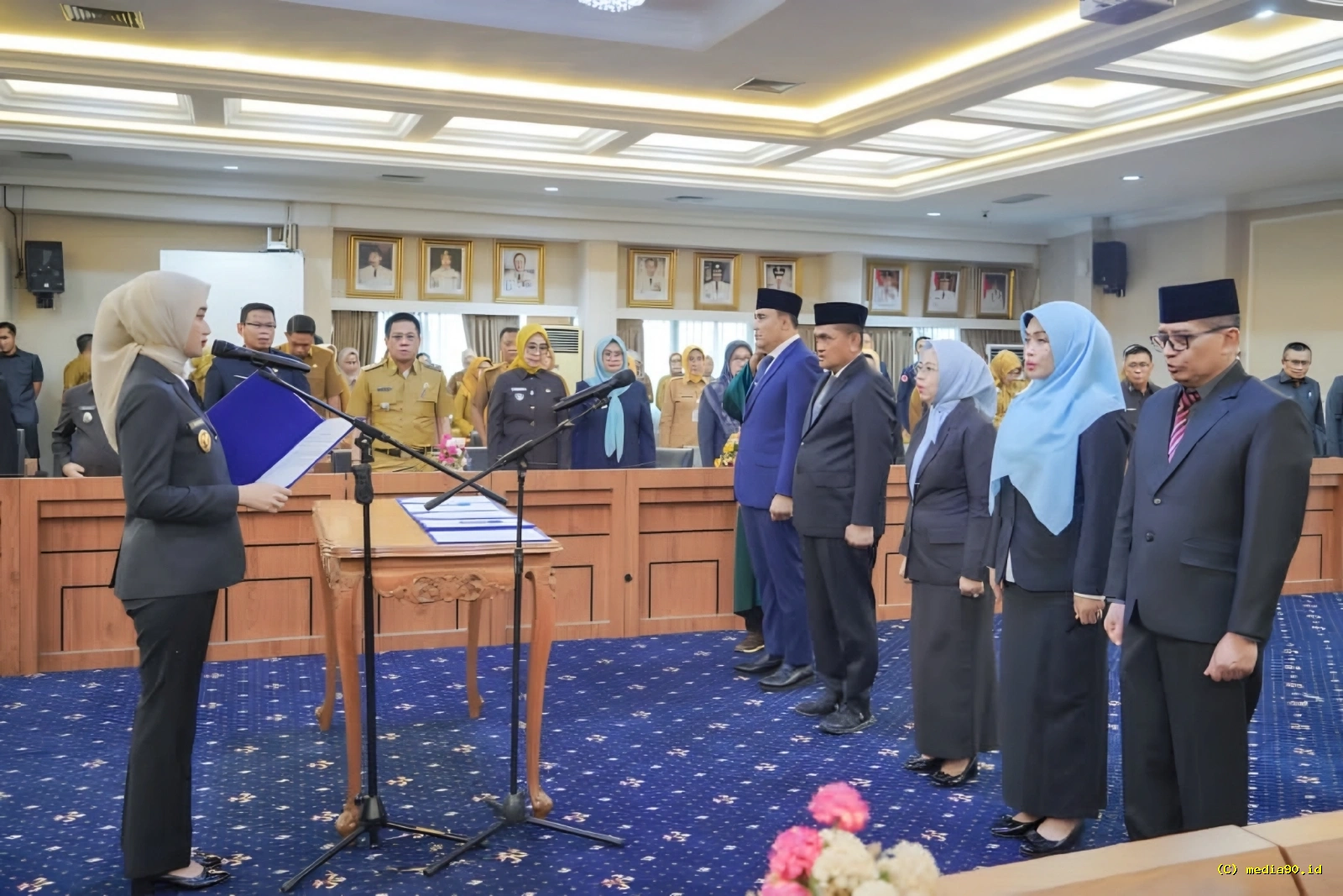 Wagub Jihan Lantik Kadis Sosial Perpustakaan dan BPBD Lampung Baru Minta Kebijakan Berdampak ke Masyarakat