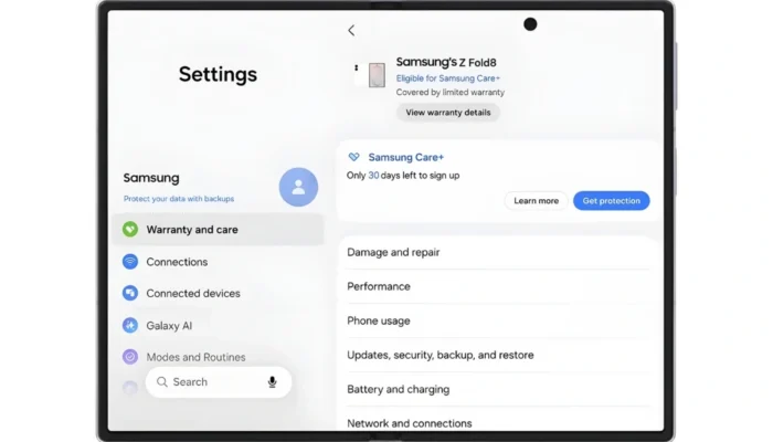 Samsung Permudah Urusan Garansi dan Perbaikan Galaxy Z Lewat One UI 9