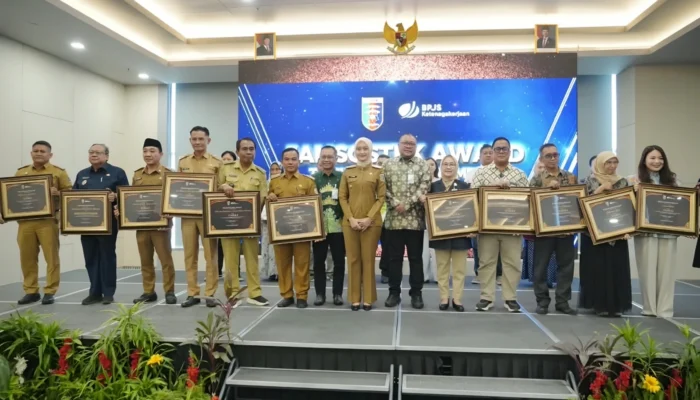 Wagub Jihan Dorong Sinergi Lintas Sektor Perluas Perlindungan Jamsostek di Lampung