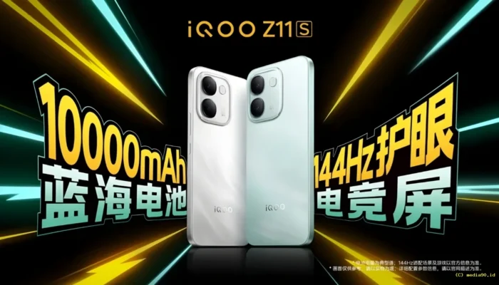 iQOO Z11S Resmi Meluncur, Bawa Baterai Jumbo 10.000 mAh dan Dimensity 7500